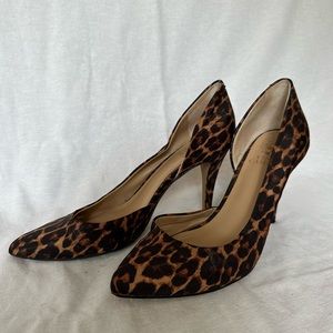 Vince Camuto Leopard Print Heels. Size 6 1/2.